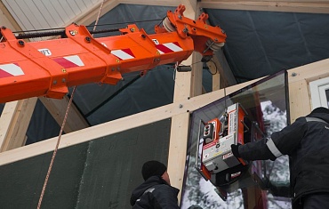 Мини-кран Арлифт на объекте